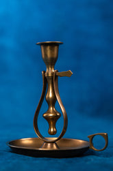 Brass Nautical Swinging Taper Candlestick Holder